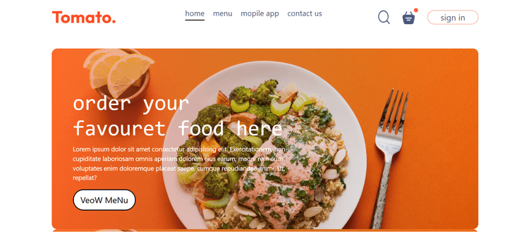FoodHub — تطبيق ويب لطلب الطعام بـReact